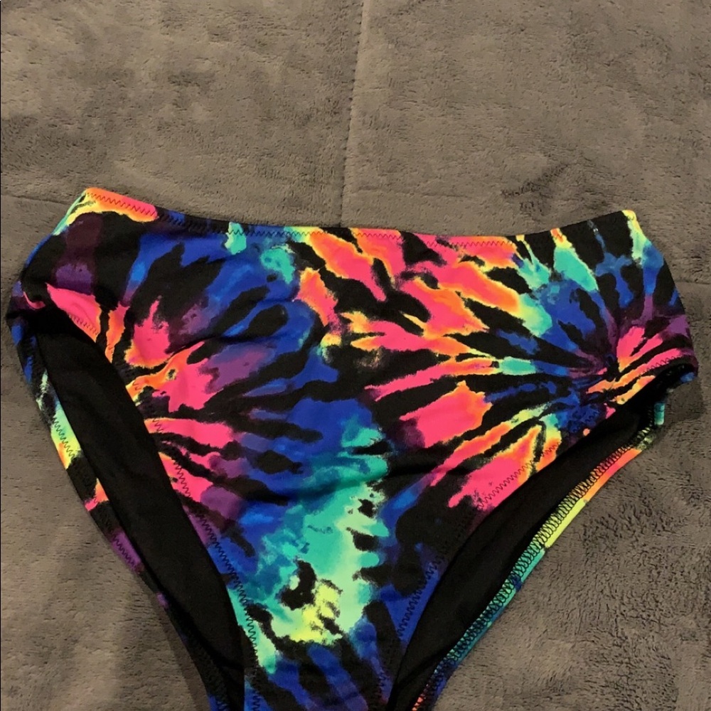Tie dye swim bottoms